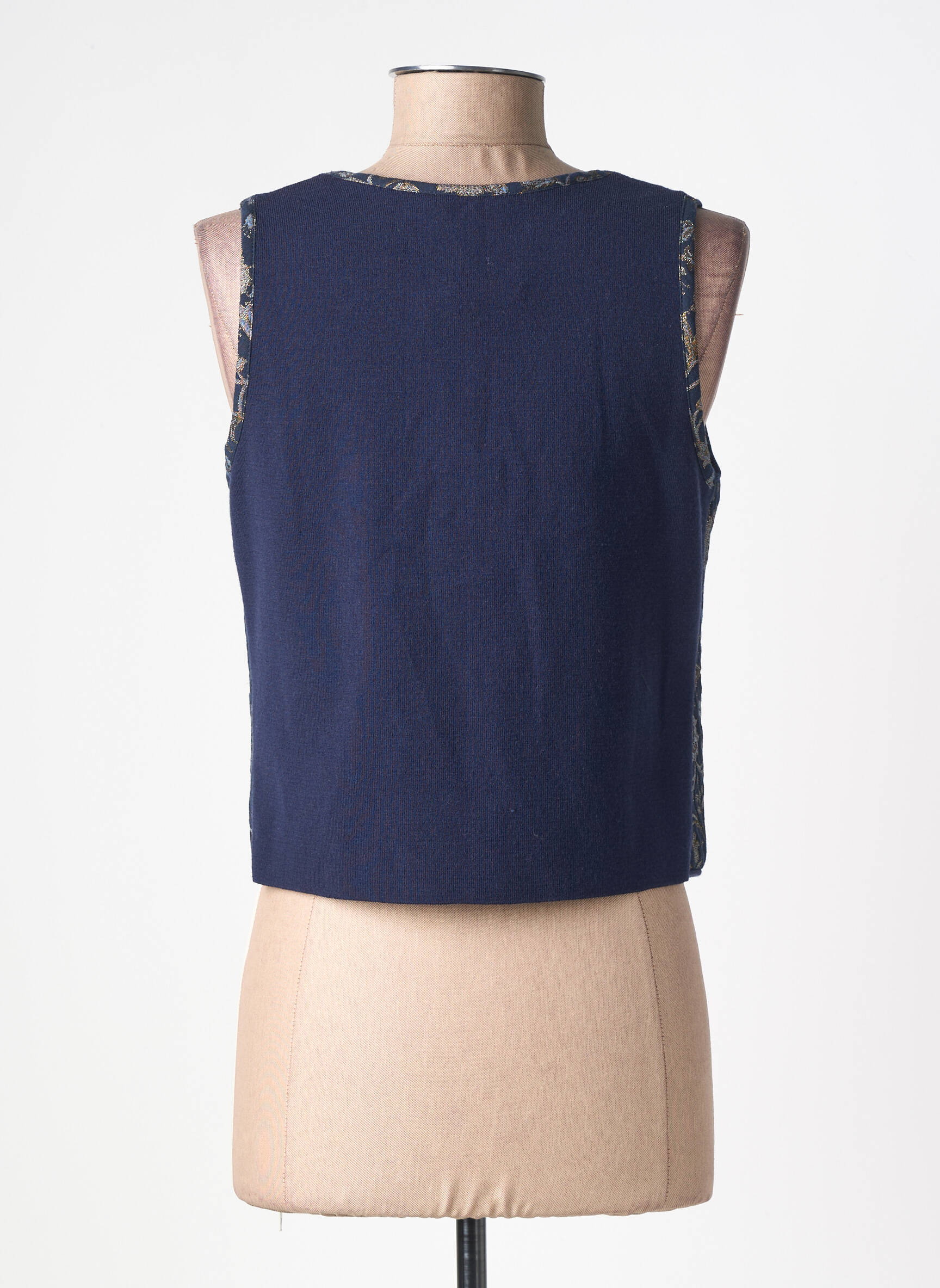 Gilet sans manche coupe cintrée bleu LE PETIT BAIGNEUR femme