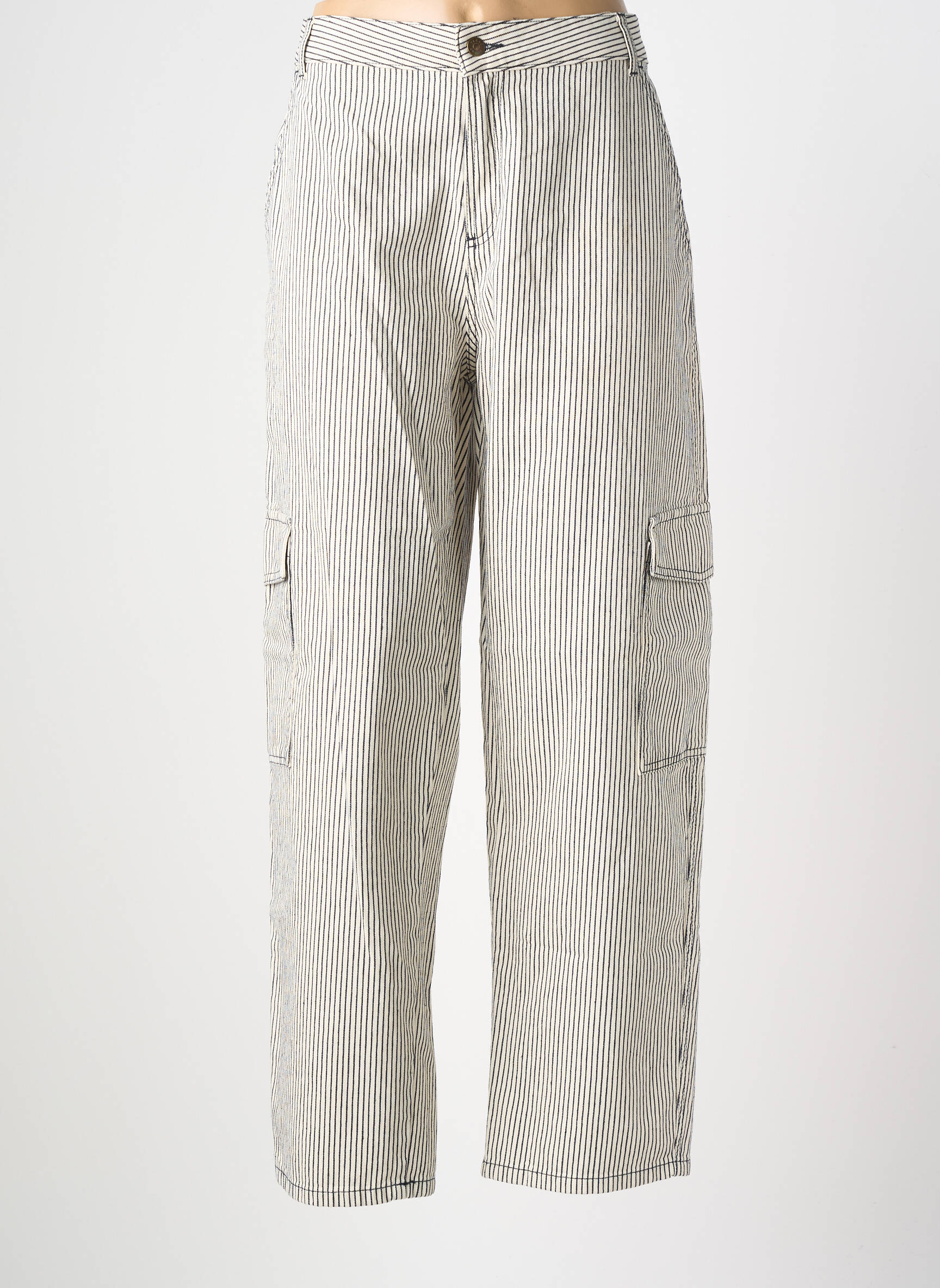 Pantalon cargo taille normale taille normale beige YERSE femme