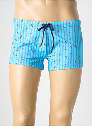 Slip de bain tissage popeline bleu HOM homme