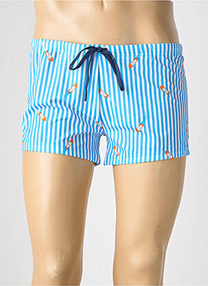 Slip de bain tissage popeline bleu HOM homme