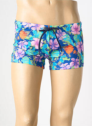 Slip de bain imprimé fleurs bleu HOM homme