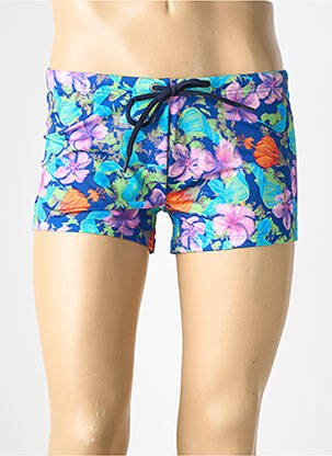 Slip de bain imprimé fleurs bleu HOM homme