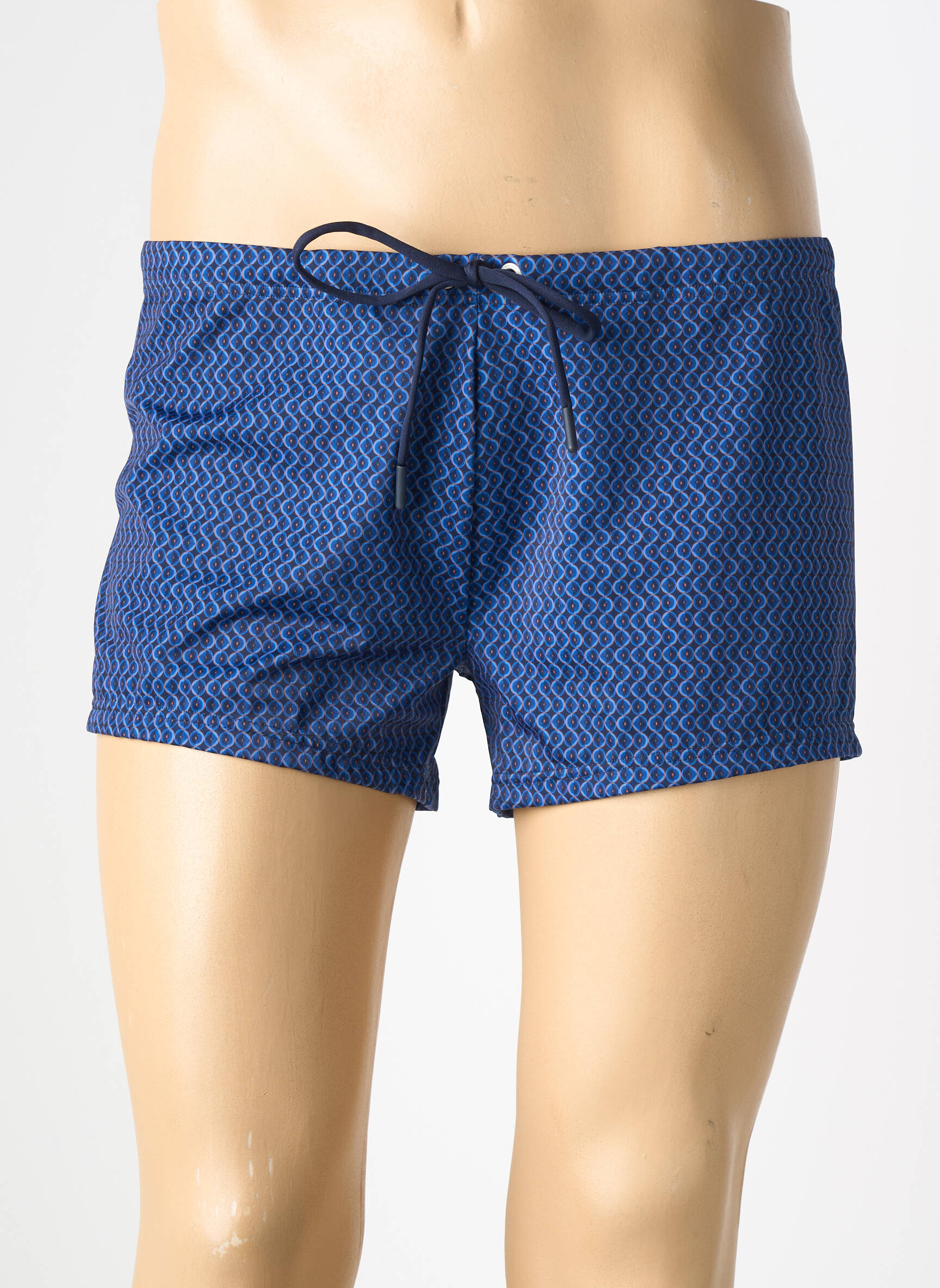 Slip de bain tissage popeline bleu HOM homme