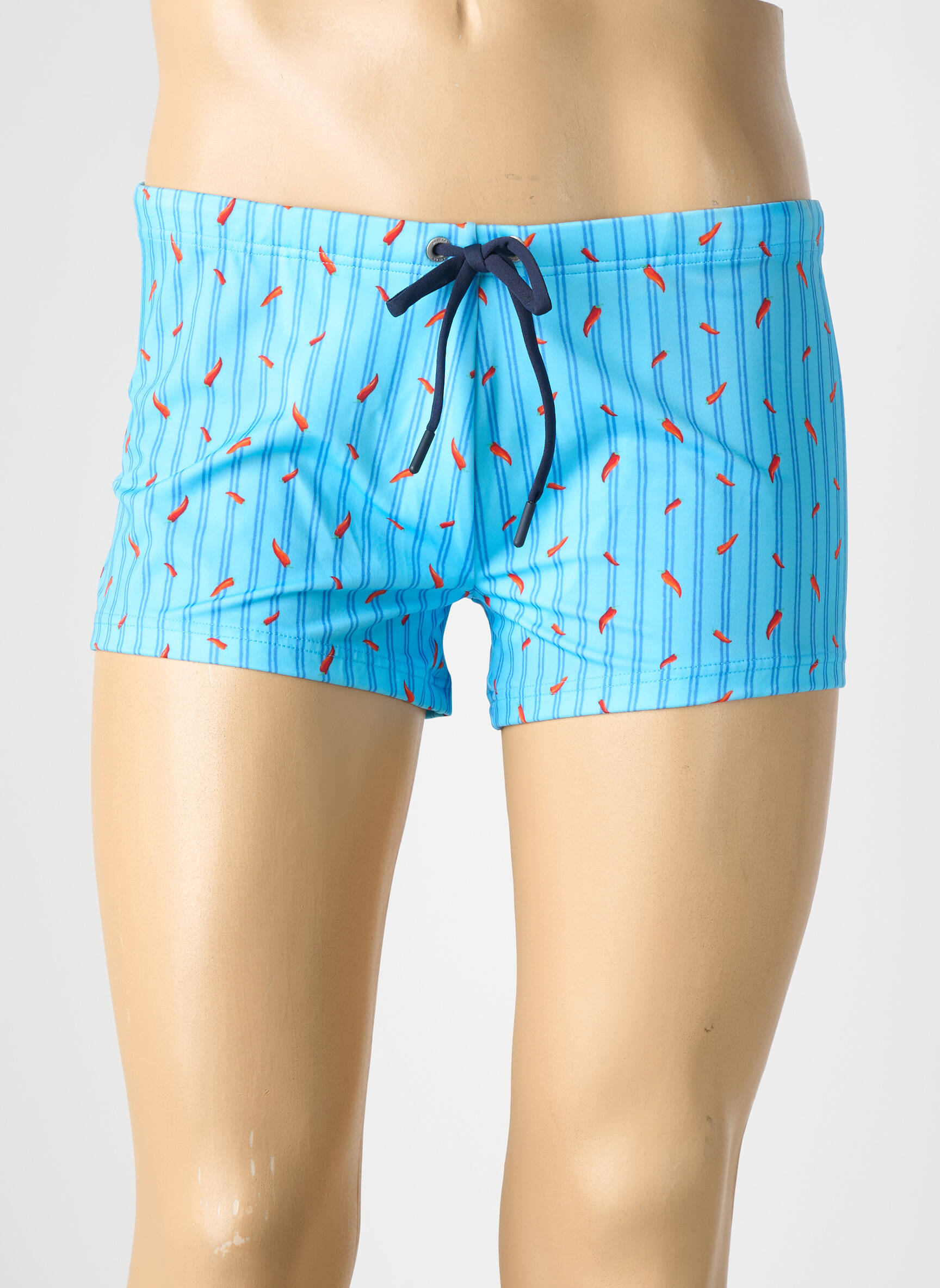 Slip de bain tissage popeline bleu HOM homme