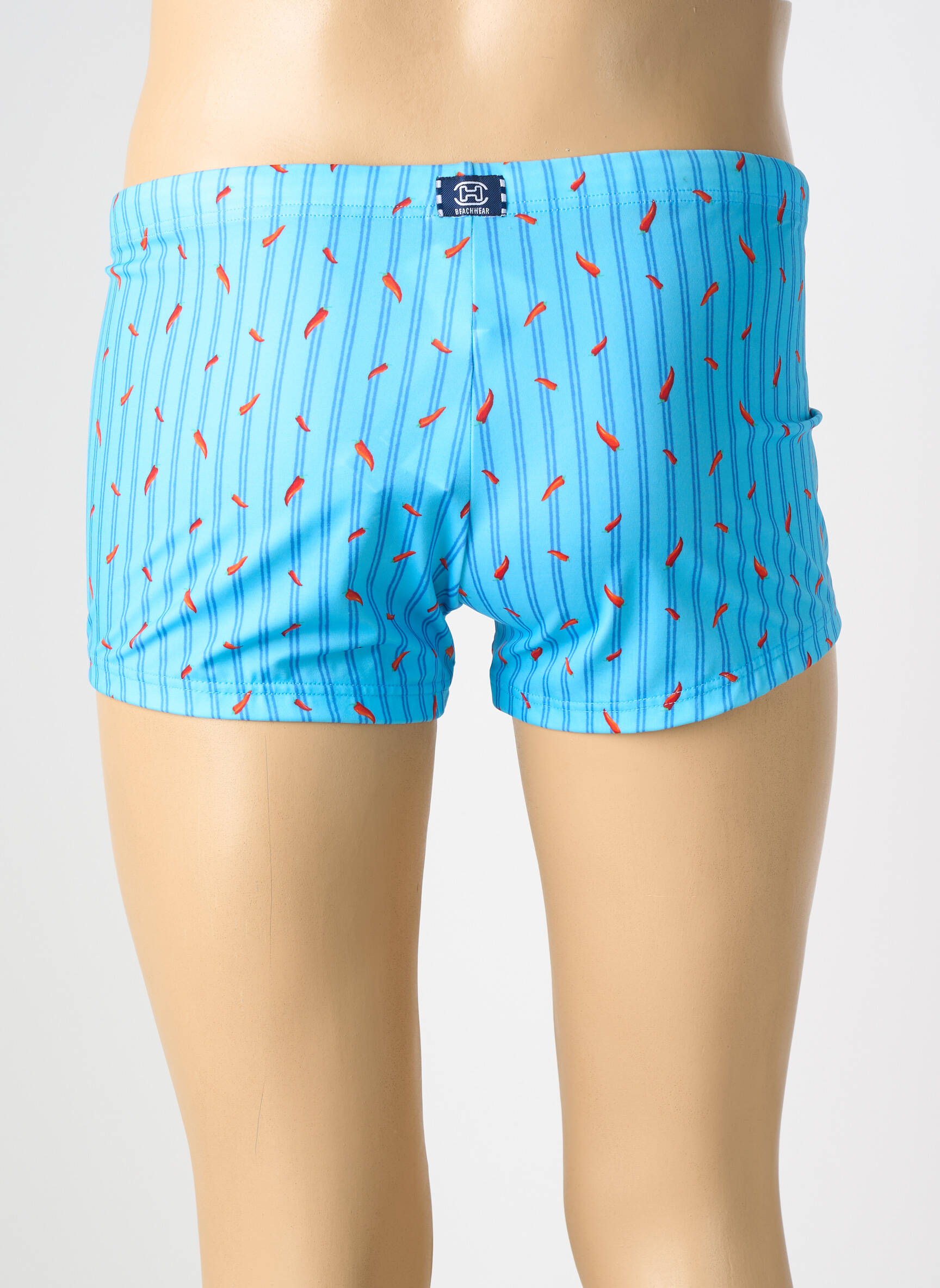 Slip de bain tissage popeline bleu HOM homme