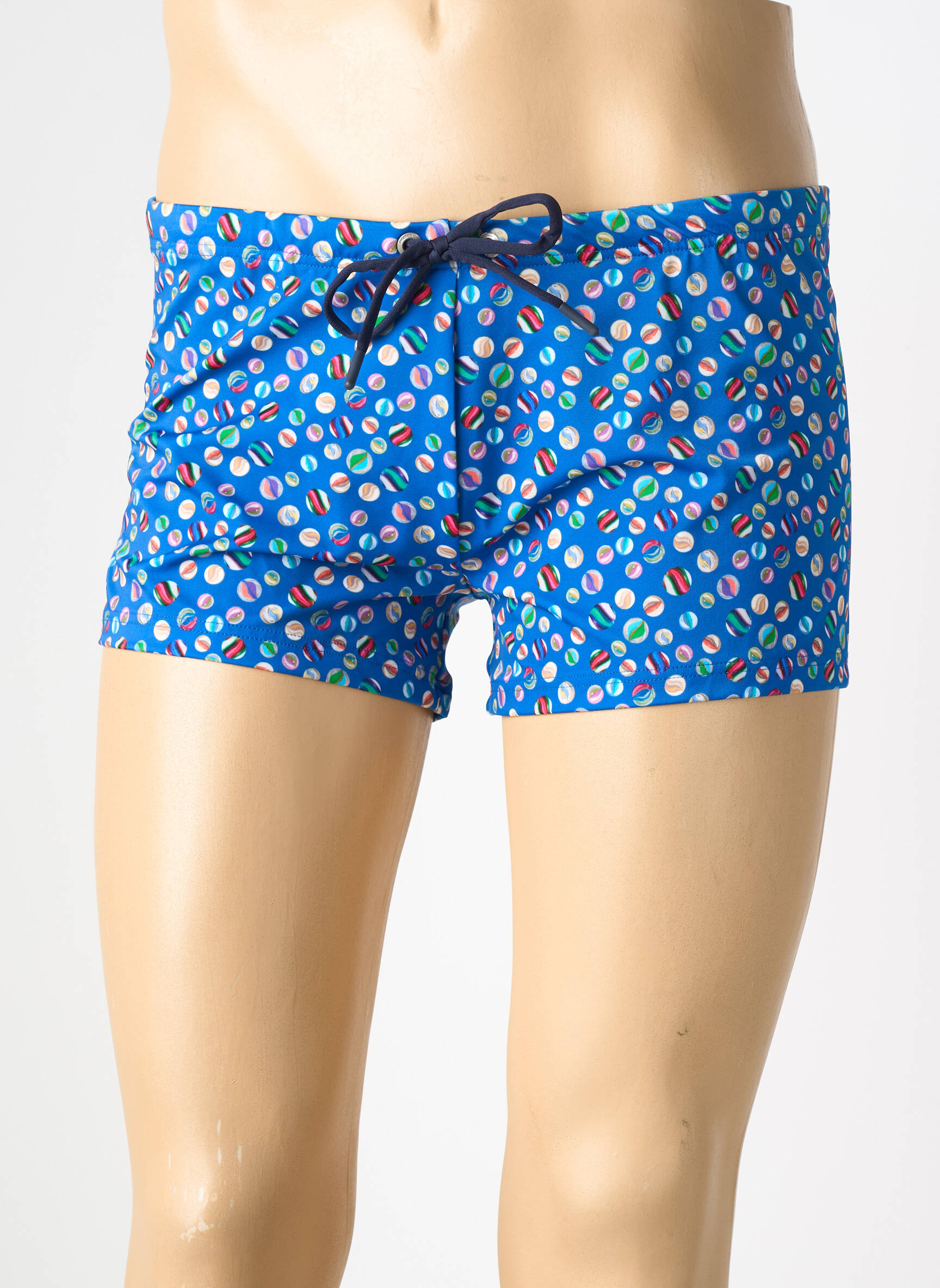 Slip de bain tissage popeline bleu HOM homme