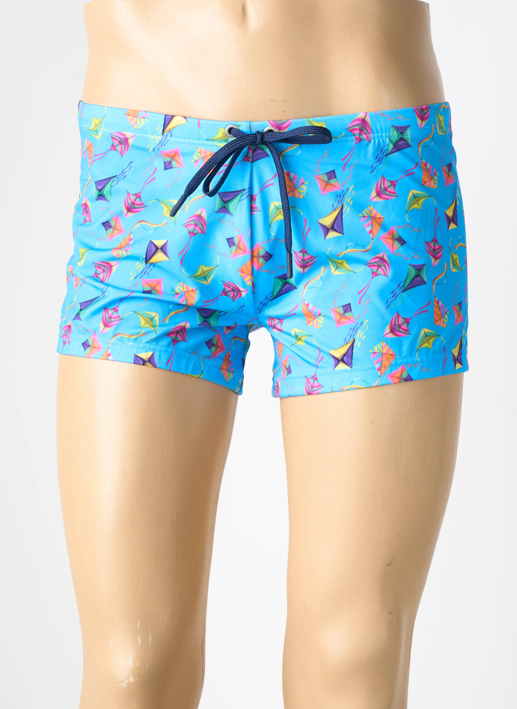 Slip de bain tissage popeline bleu HOM homme