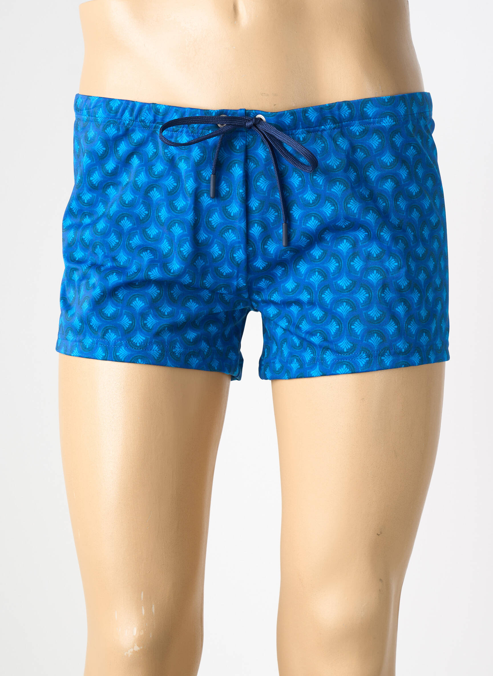 Slip de bain tissage popeline bleu HOM homme