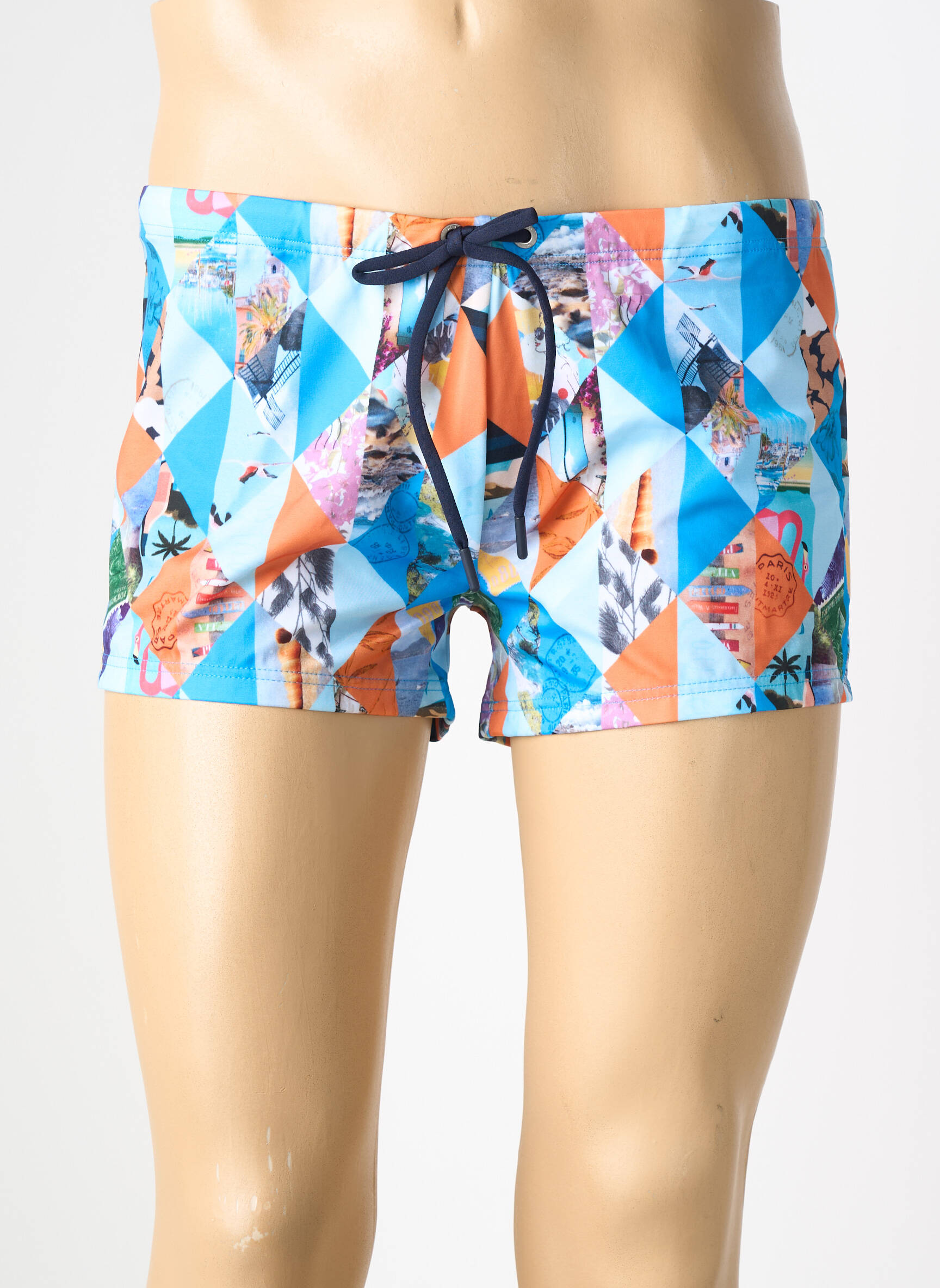 Slip de bain stretch bleu HOM homme