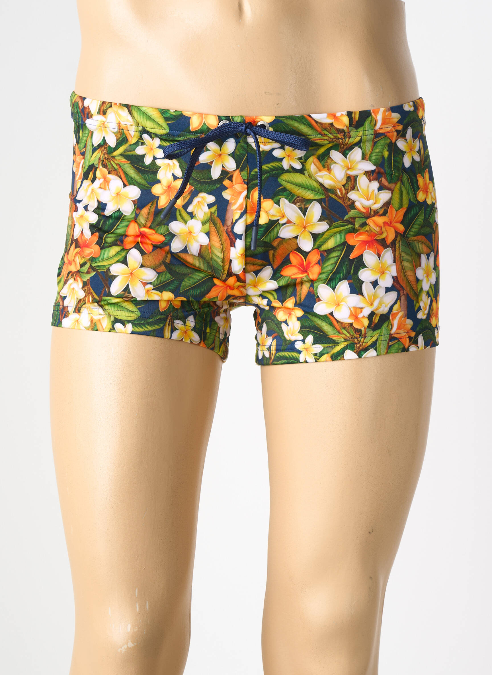 Slip de bain tissage popeline vert HOM homme