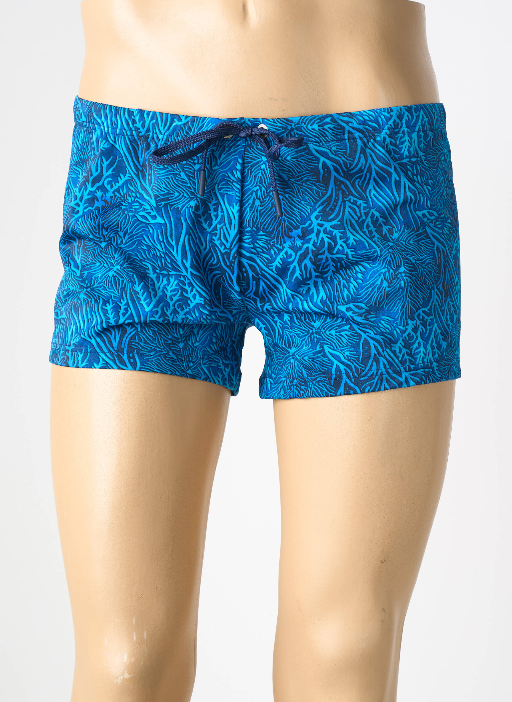 Slip de bain tissage popeline bleu HOM homme