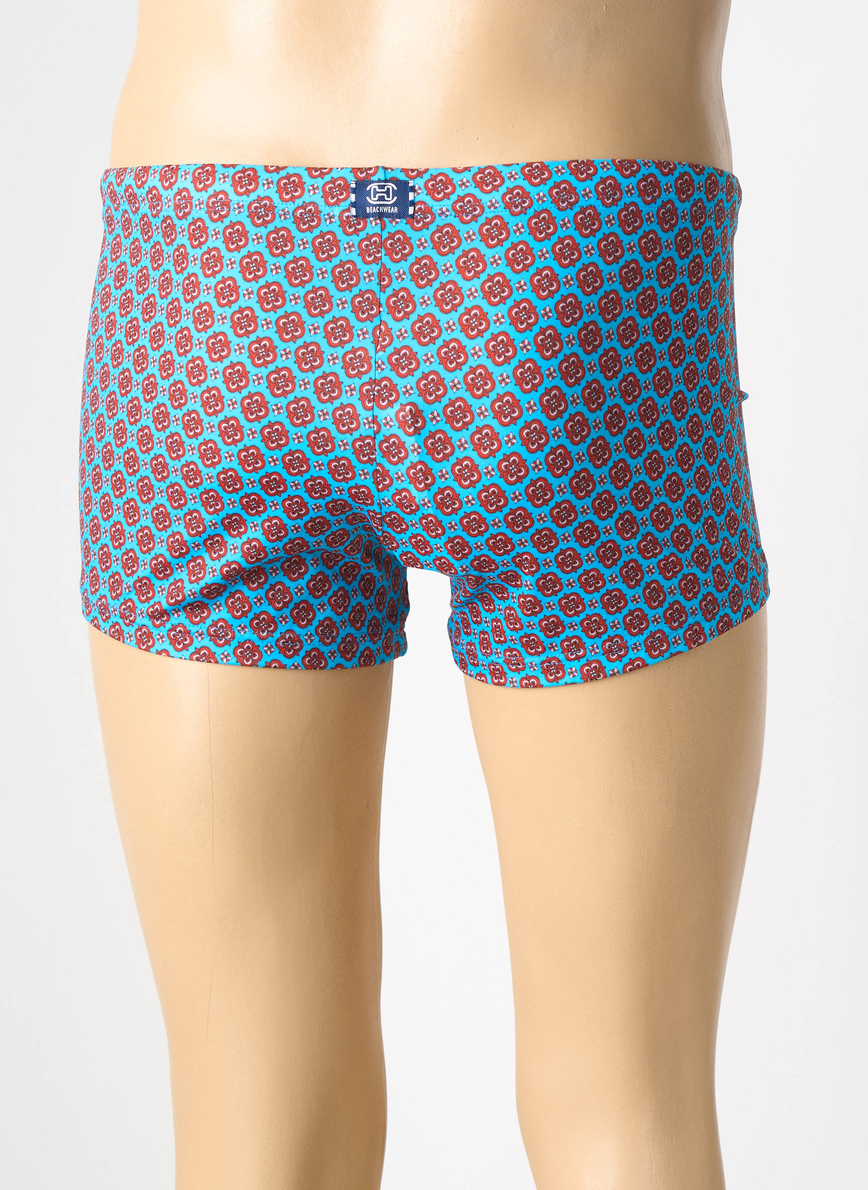 Slip de bain tissage popeline bleu HOM homme