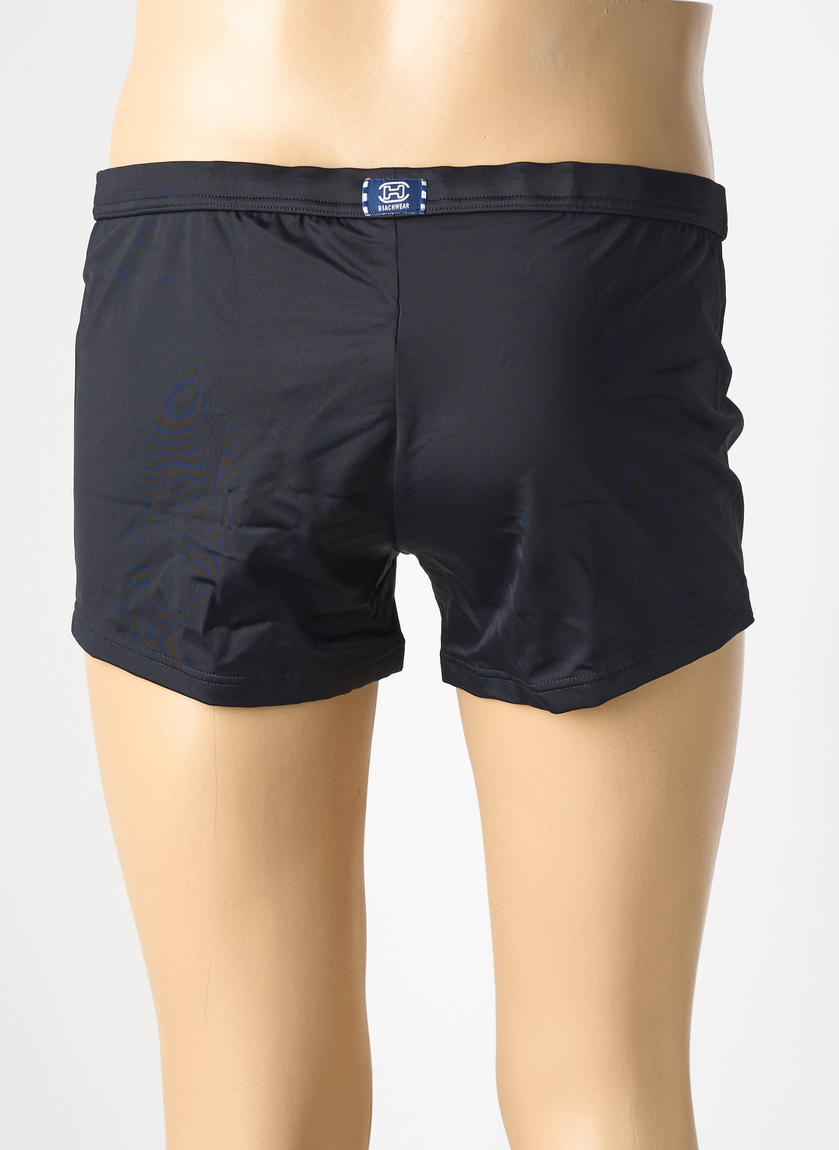 Slip de bain tissage popeline noir HOM homme
