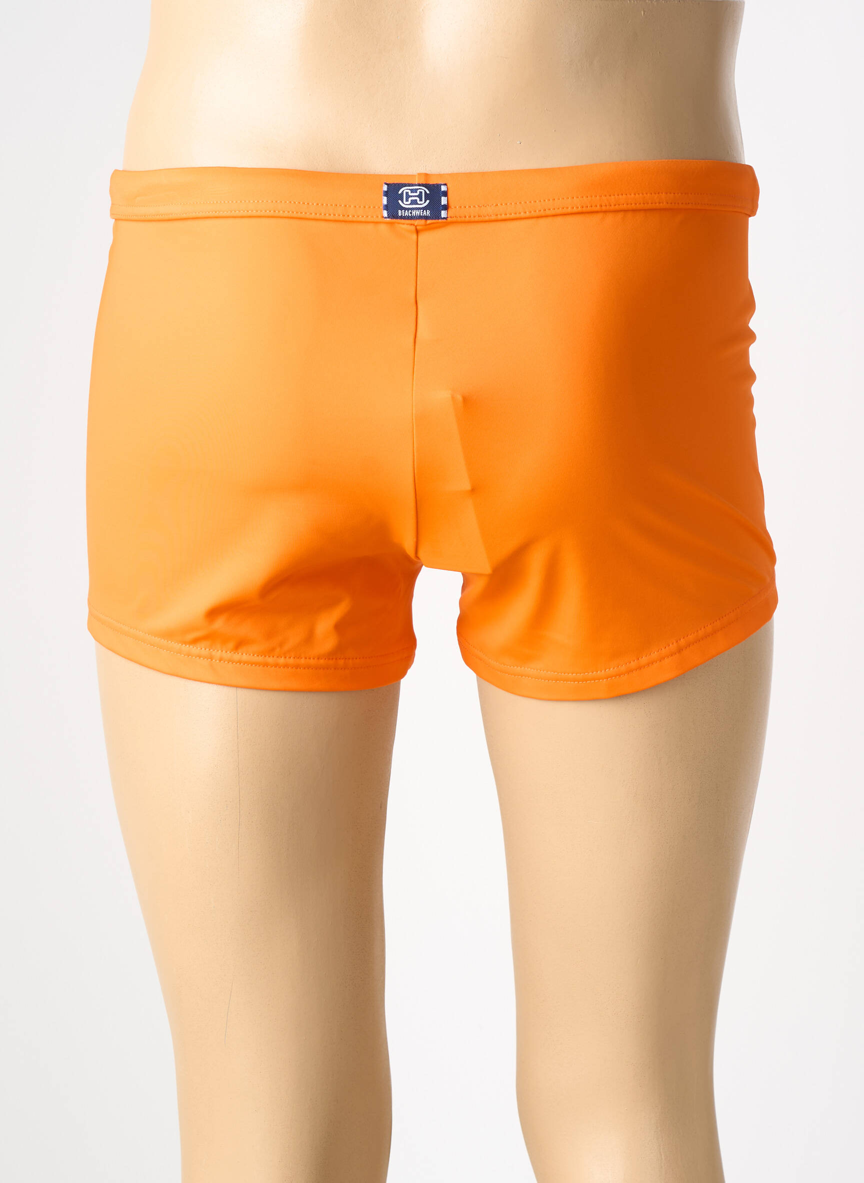 Slip de bain tissage popeline orange HOM homme