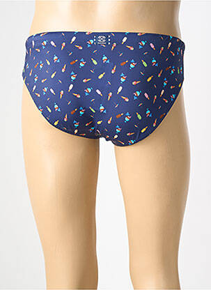 Slip de bain imprimé fantaisie bleu HOM homme