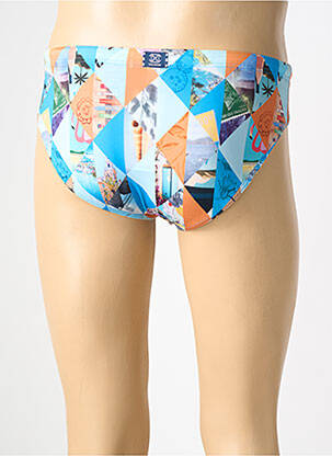 Slip de bain imprimé fantaisie bleu HOM homme