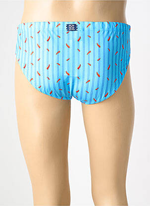 Slip de bain imprimé fantaisie bleu HOM homme