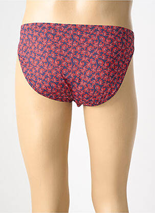 Slip de bain imprimé fantaisie rouge HOM homme