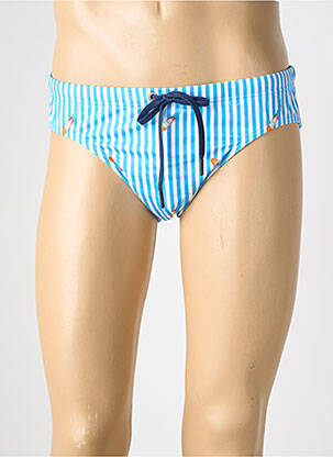 Slip de bain imprimé fantaisie bleu HOM homme