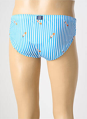 Slip de bain imprimé fantaisie bleu HOM homme