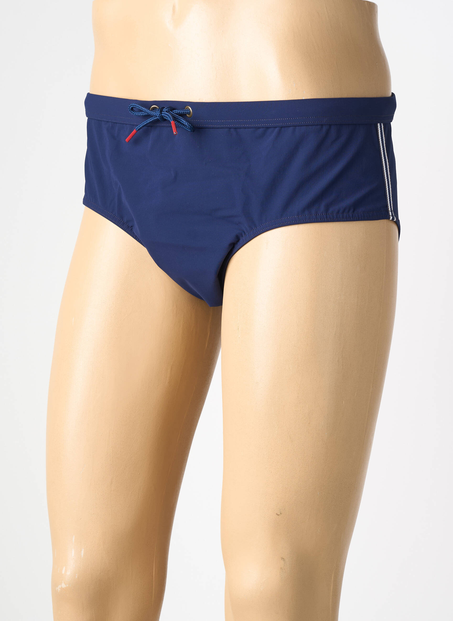 Slip de bain fermeture liens à nouer bleu EMINENCE homme