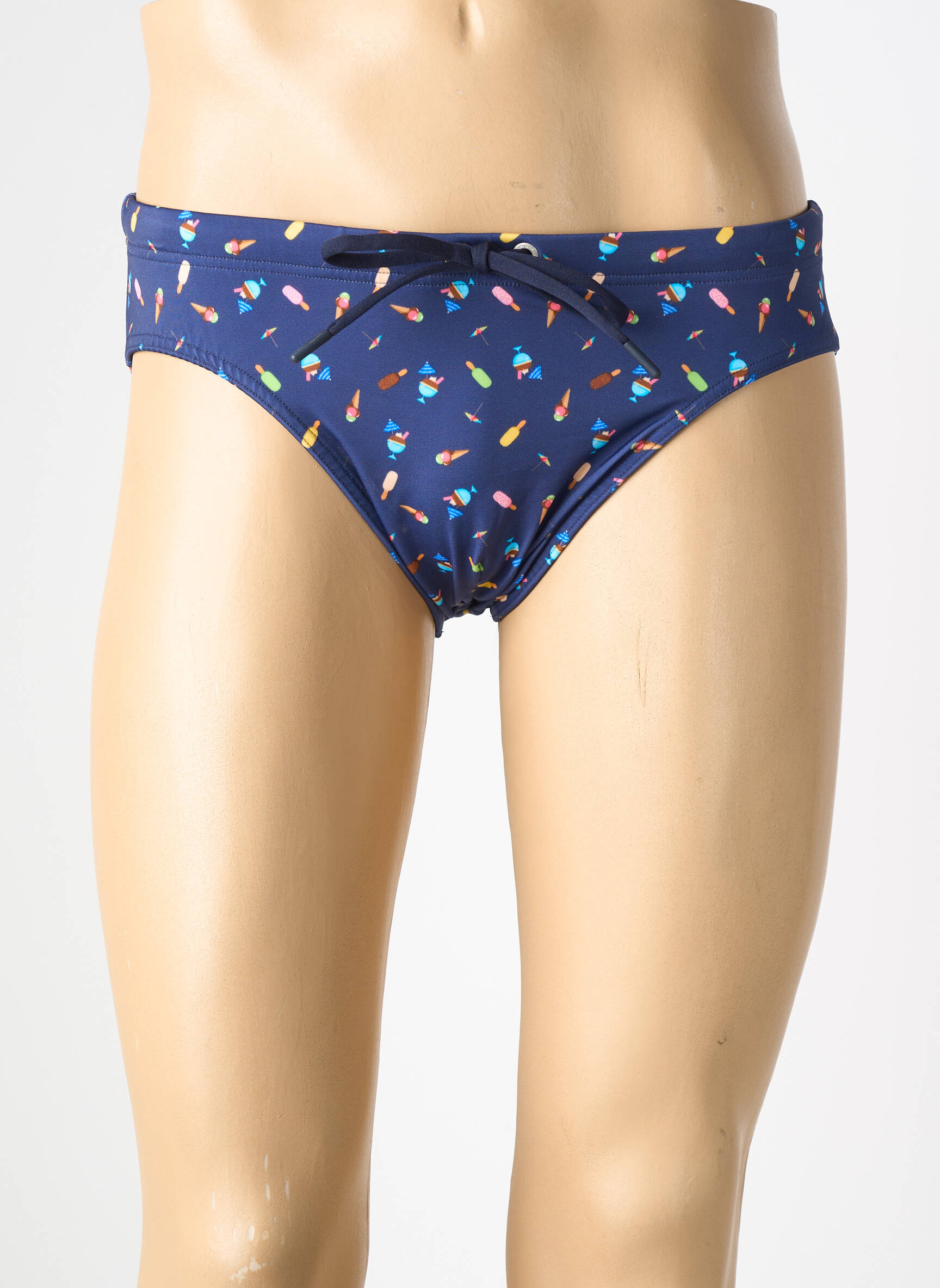 Slip de bain imprimé fantaisie bleu HOM homme