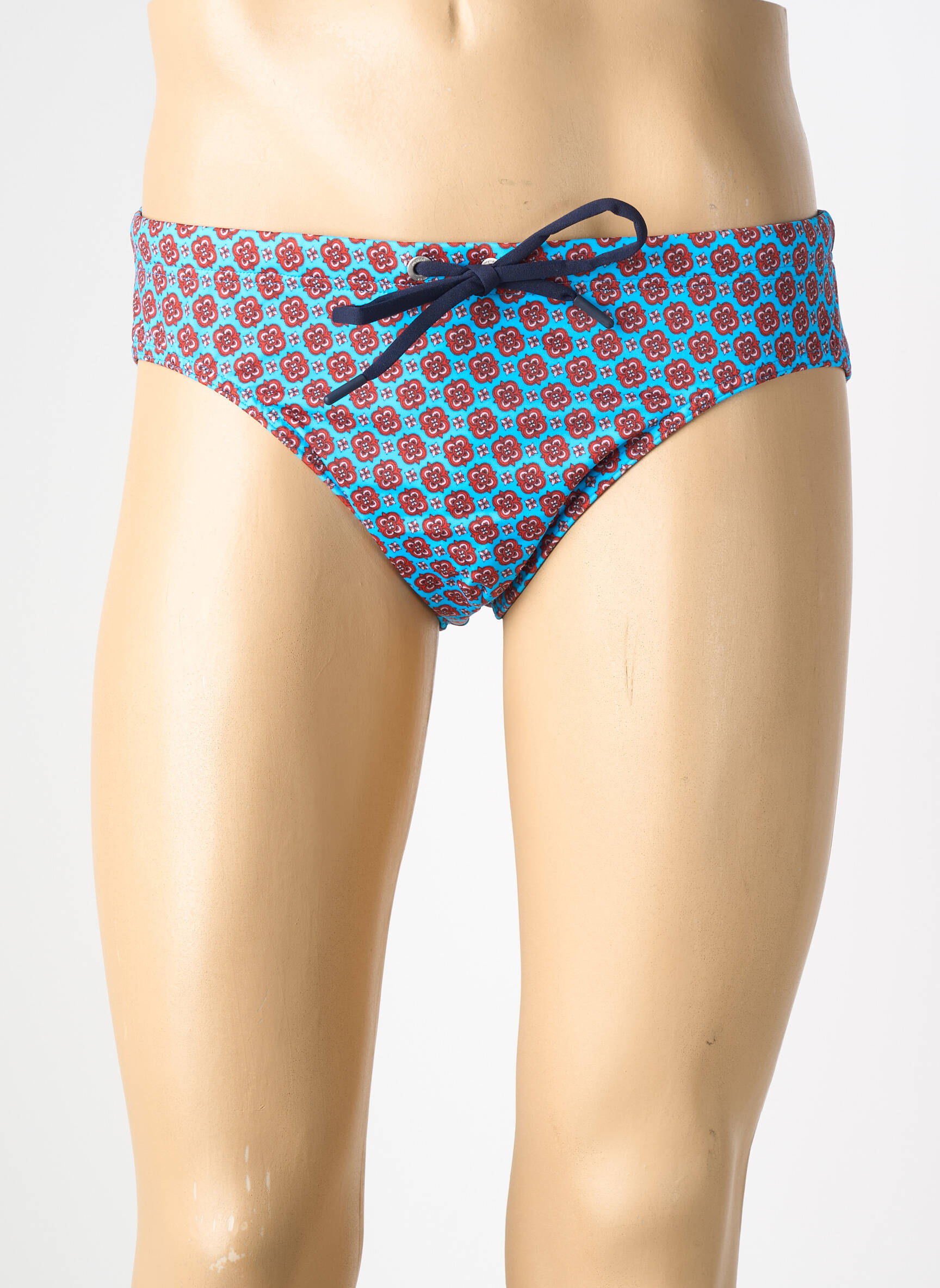 Slip de bain imprimé fantaisie bleu HOM homme