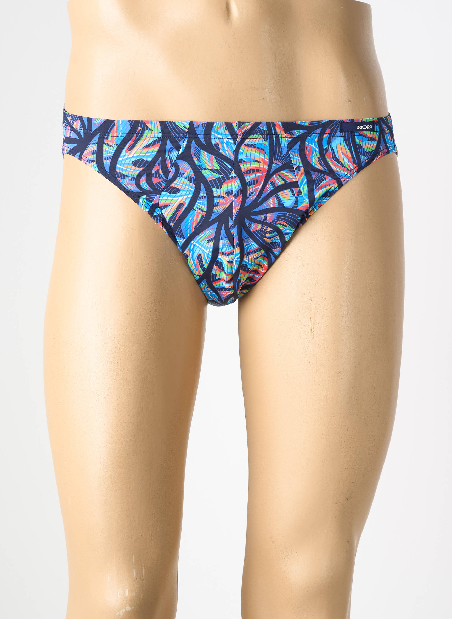 Slip de bain imprimé fantaisie bleu HOM homme