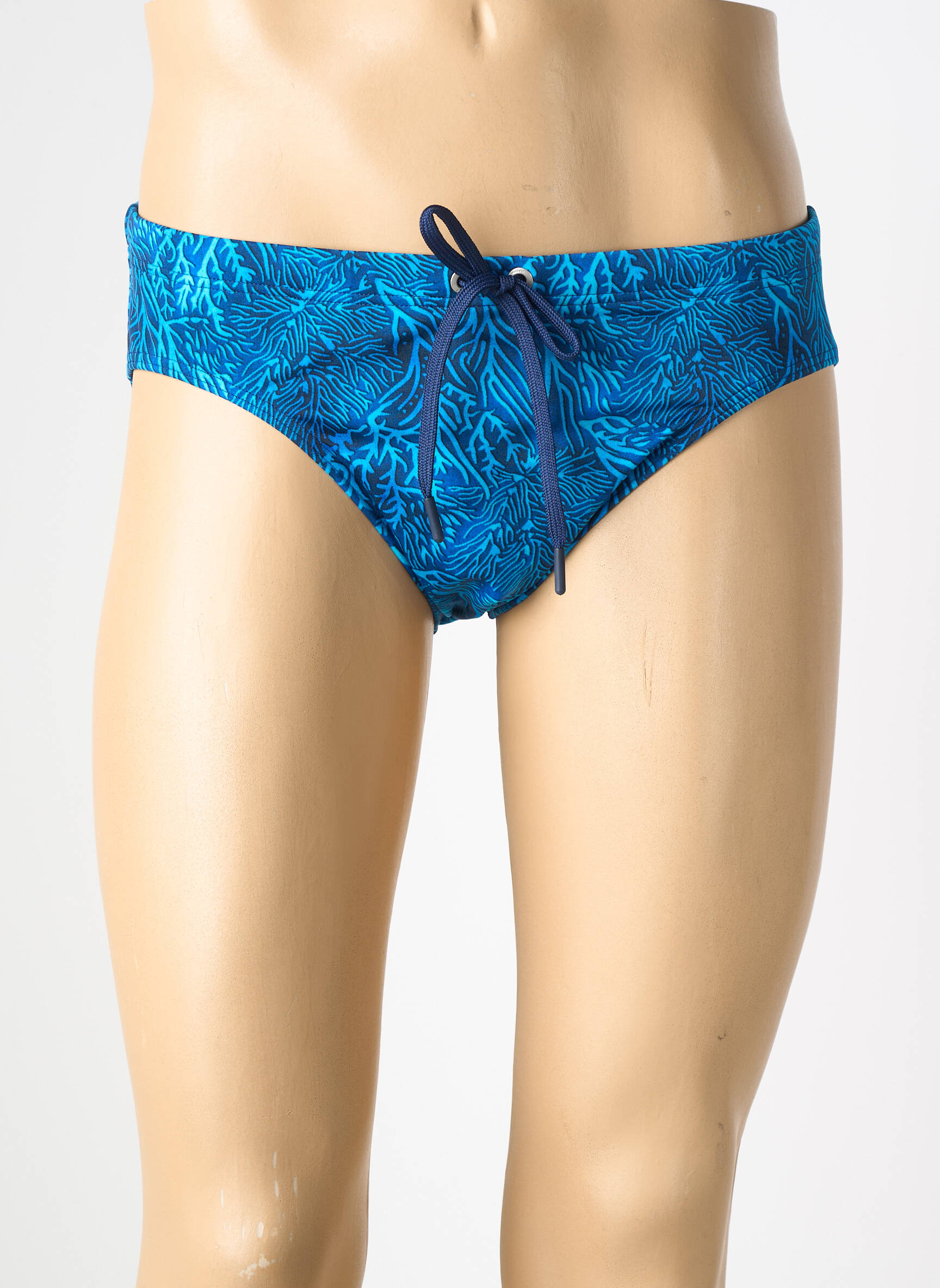 Slip de bain imprimé fantaisie bleu HOM homme