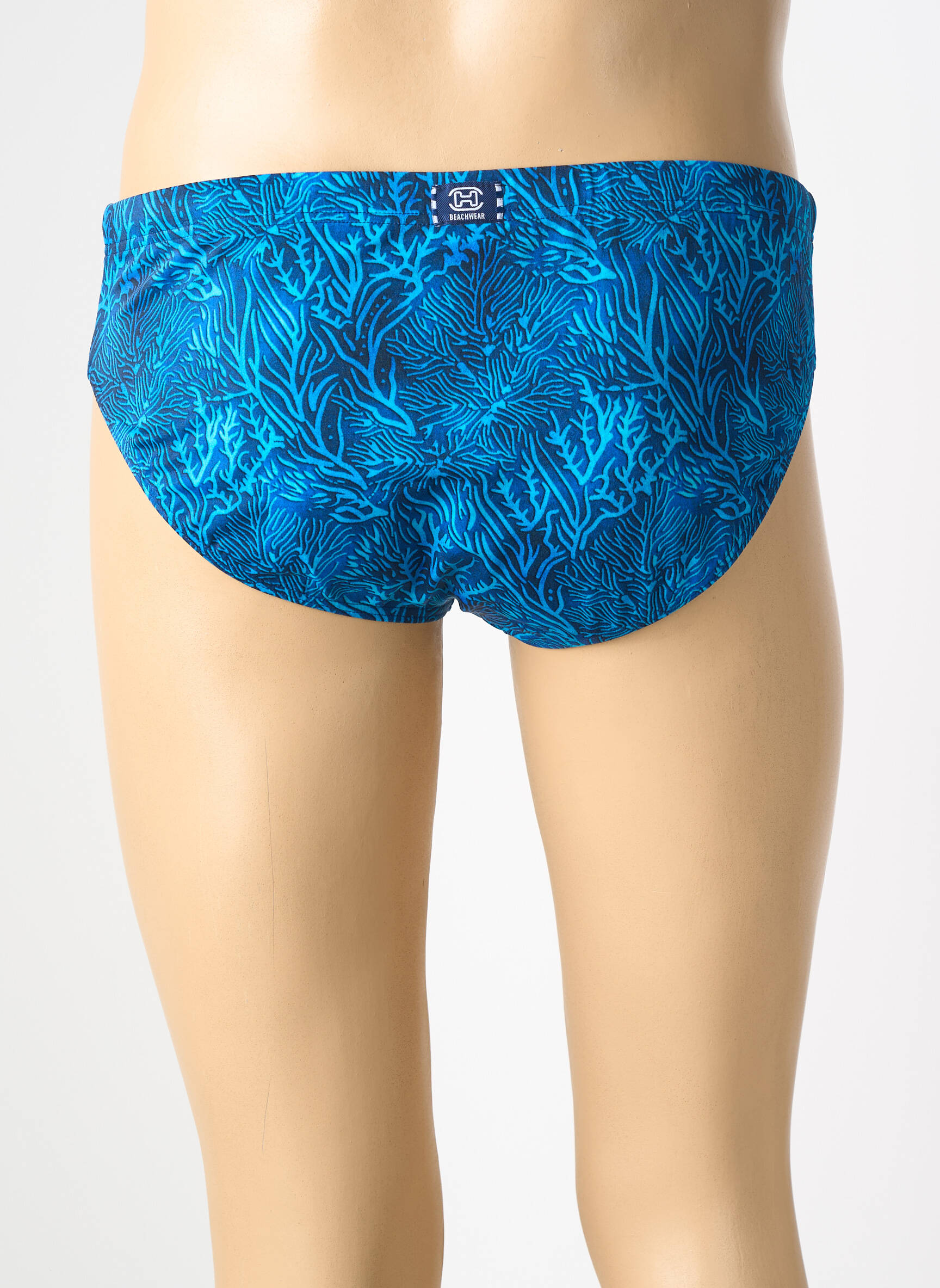 Slip de bain imprimé fantaisie bleu HOM homme