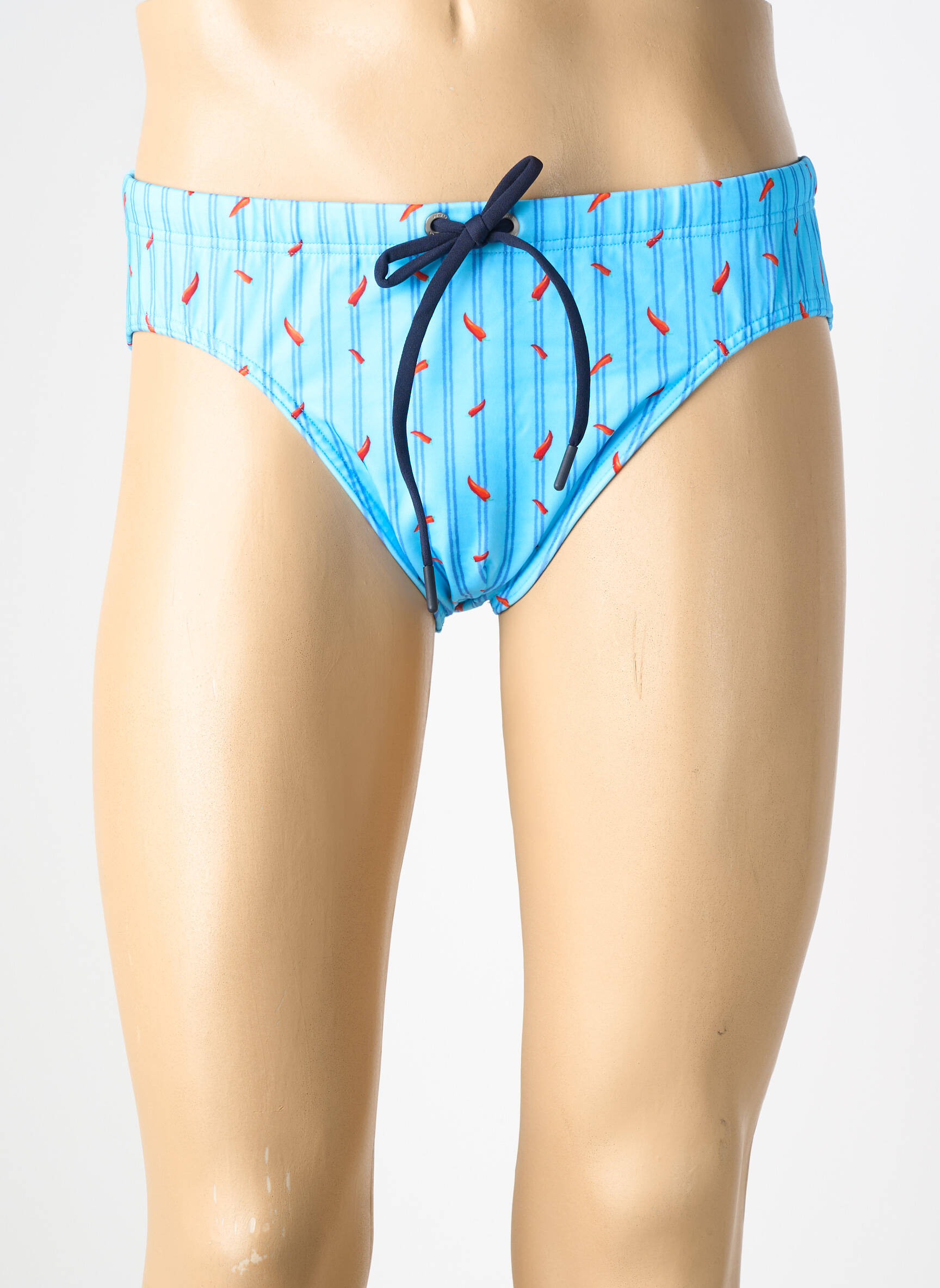 Slip de bain imprimé fantaisie bleu HOM homme