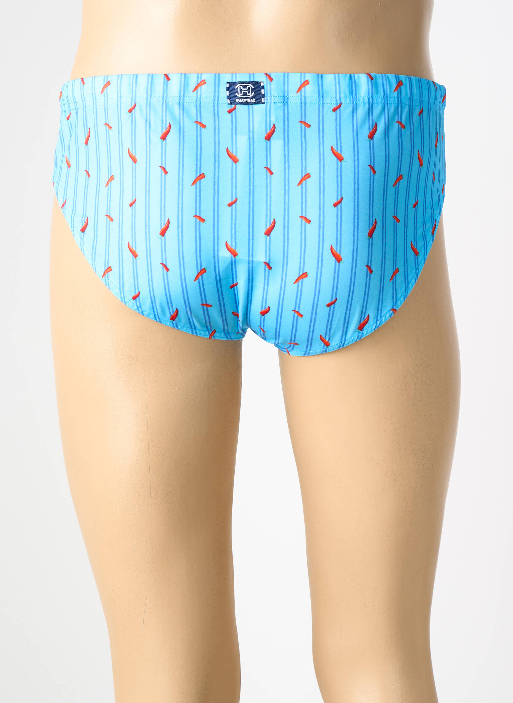 Slip de bain imprimé fantaisie bleu HOM homme