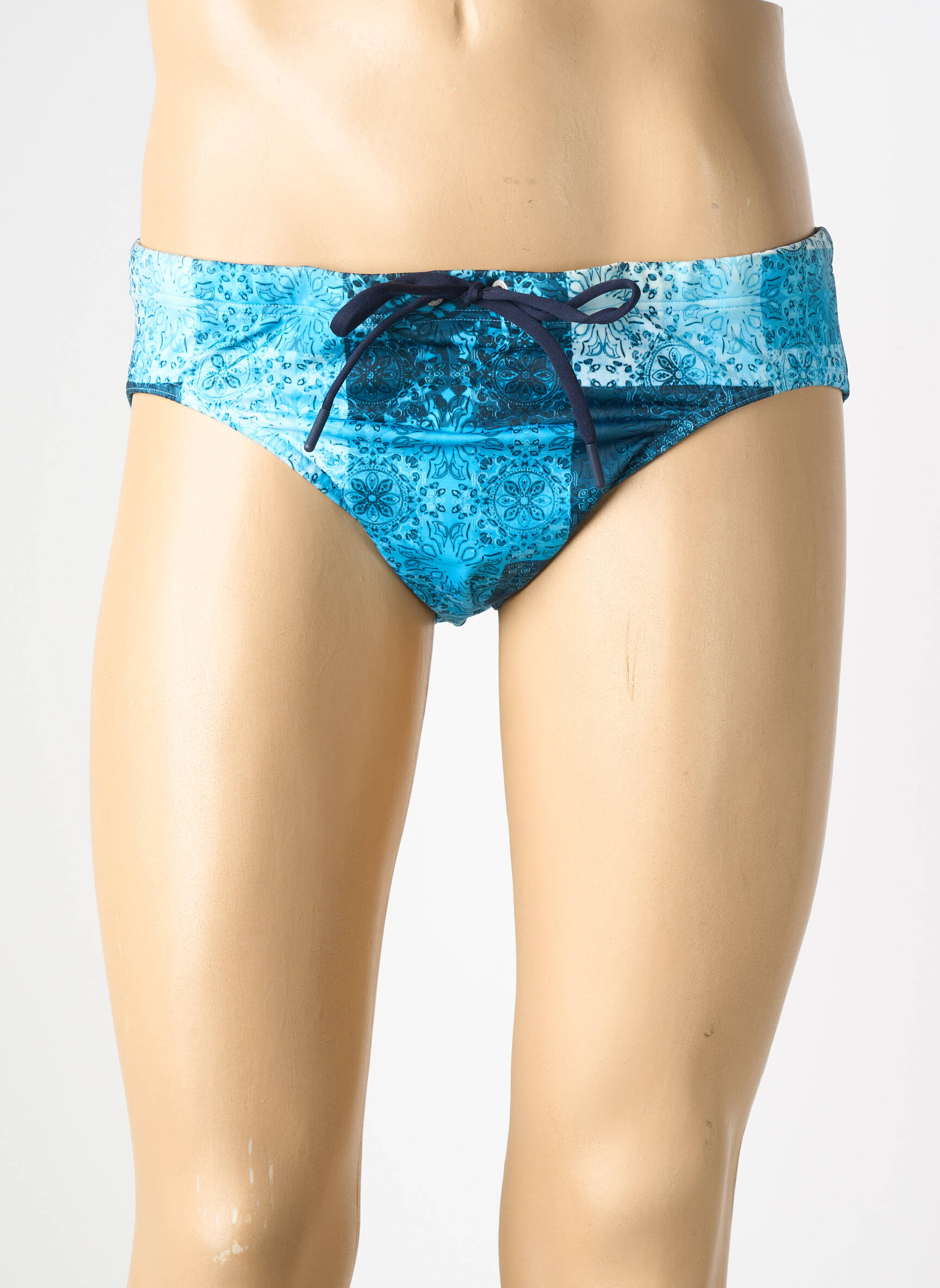 Slip de bain imprimé fantaisie bleu HOM homme