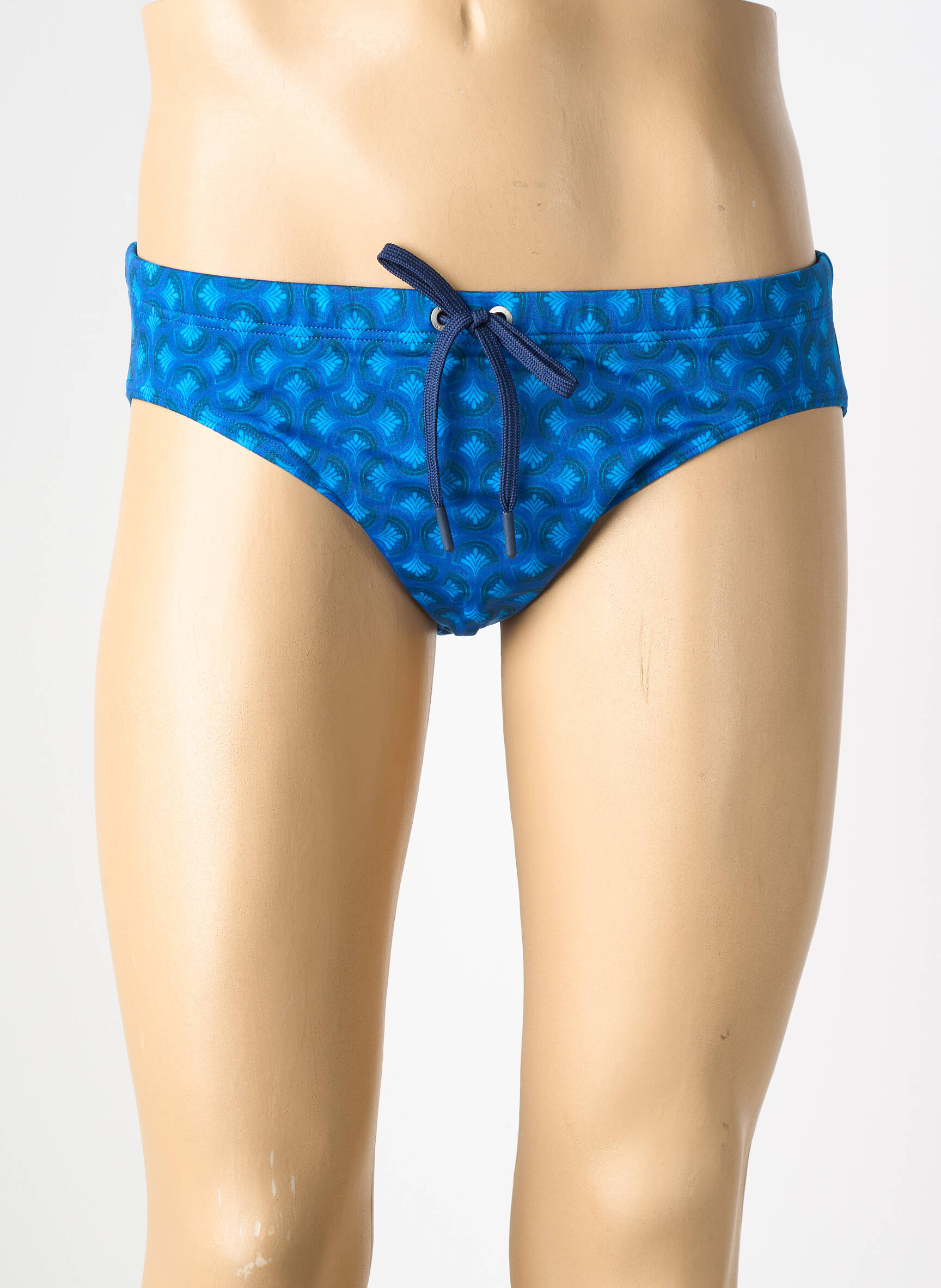 Slip de bain imprimé fantaisie bleu HOM homme