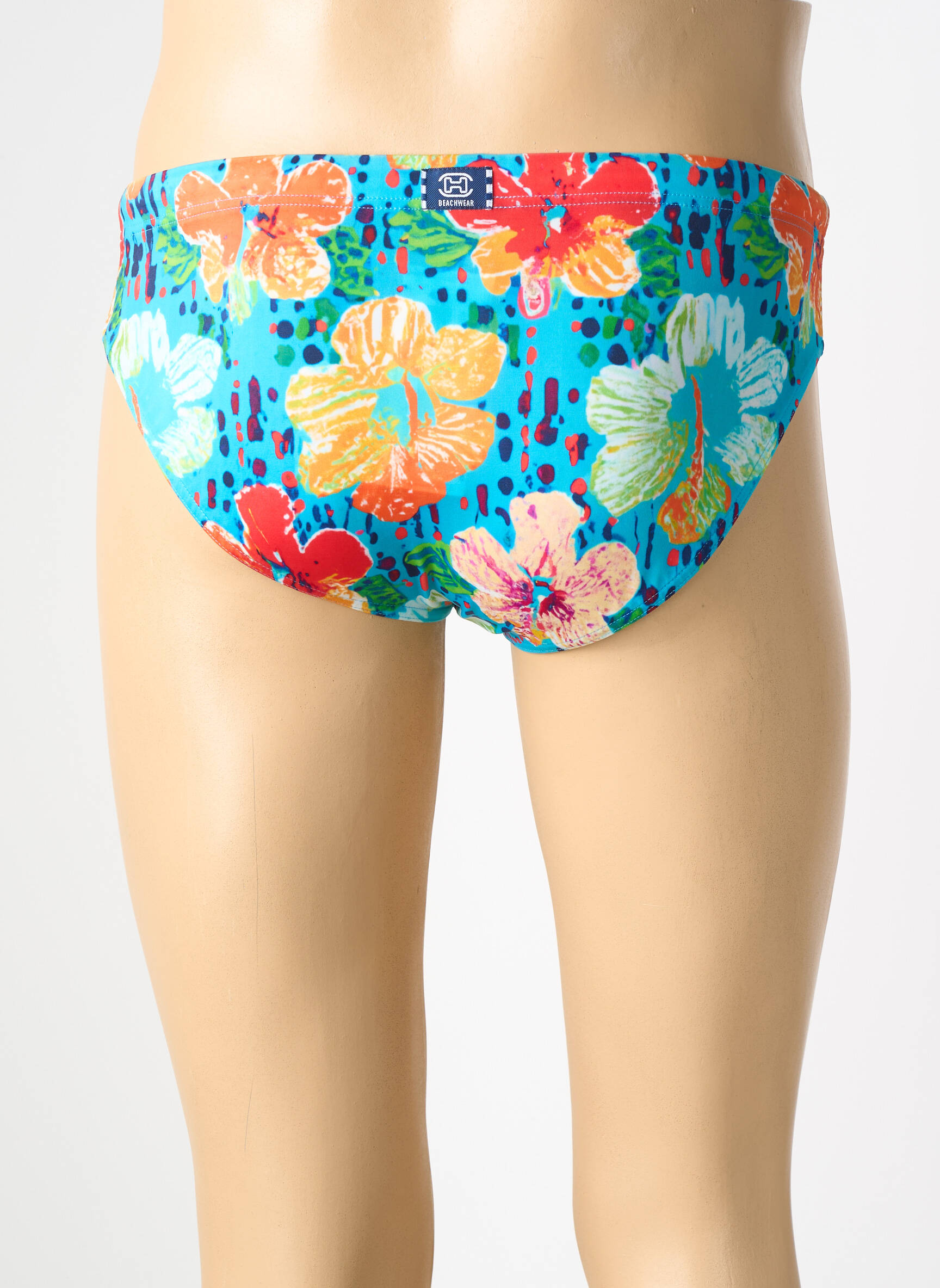 Slip de bain imprimé fantaisie bleu HOM homme
