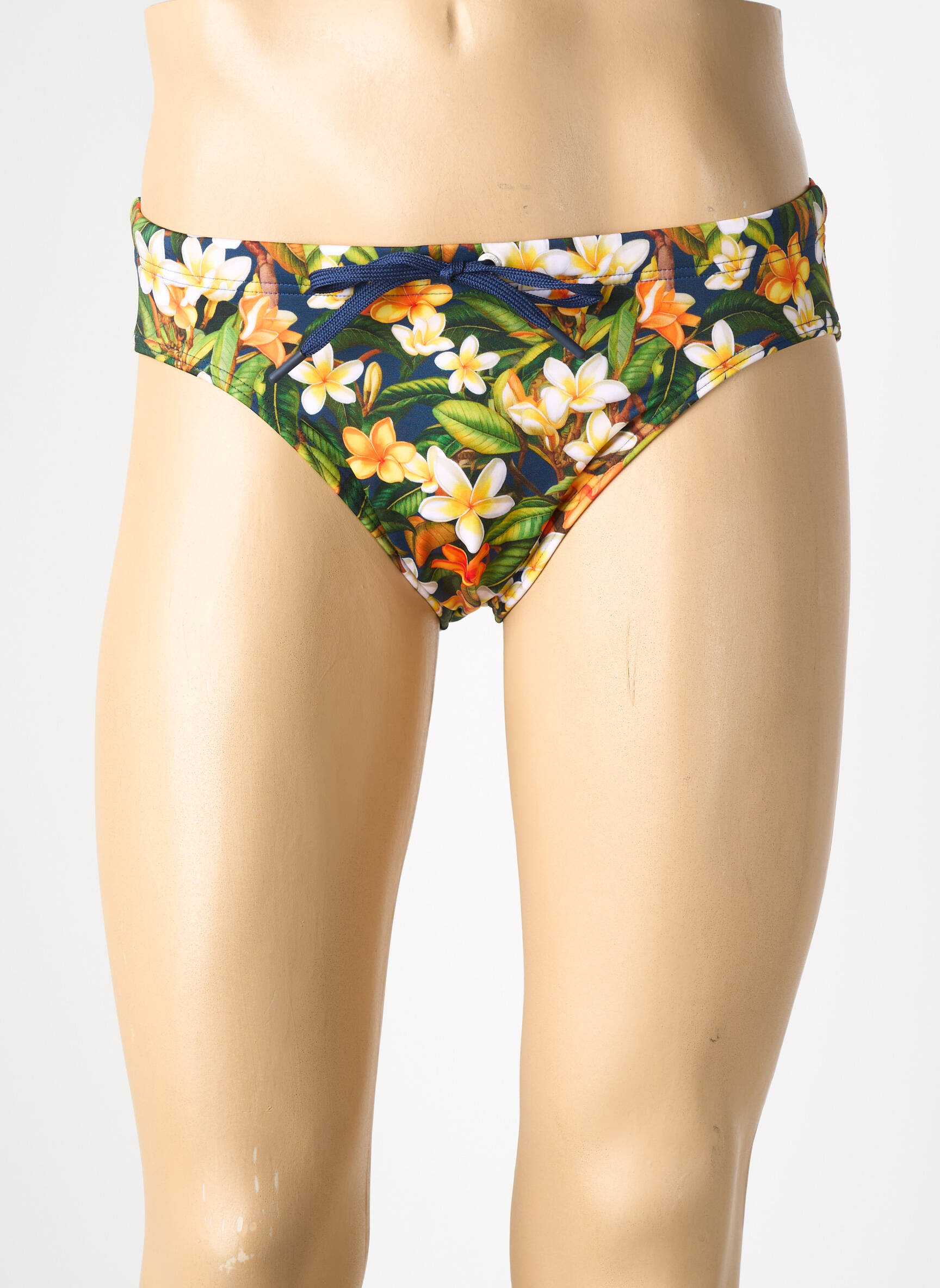 Slip de bain fermeture liens à nouer vert HOM homme