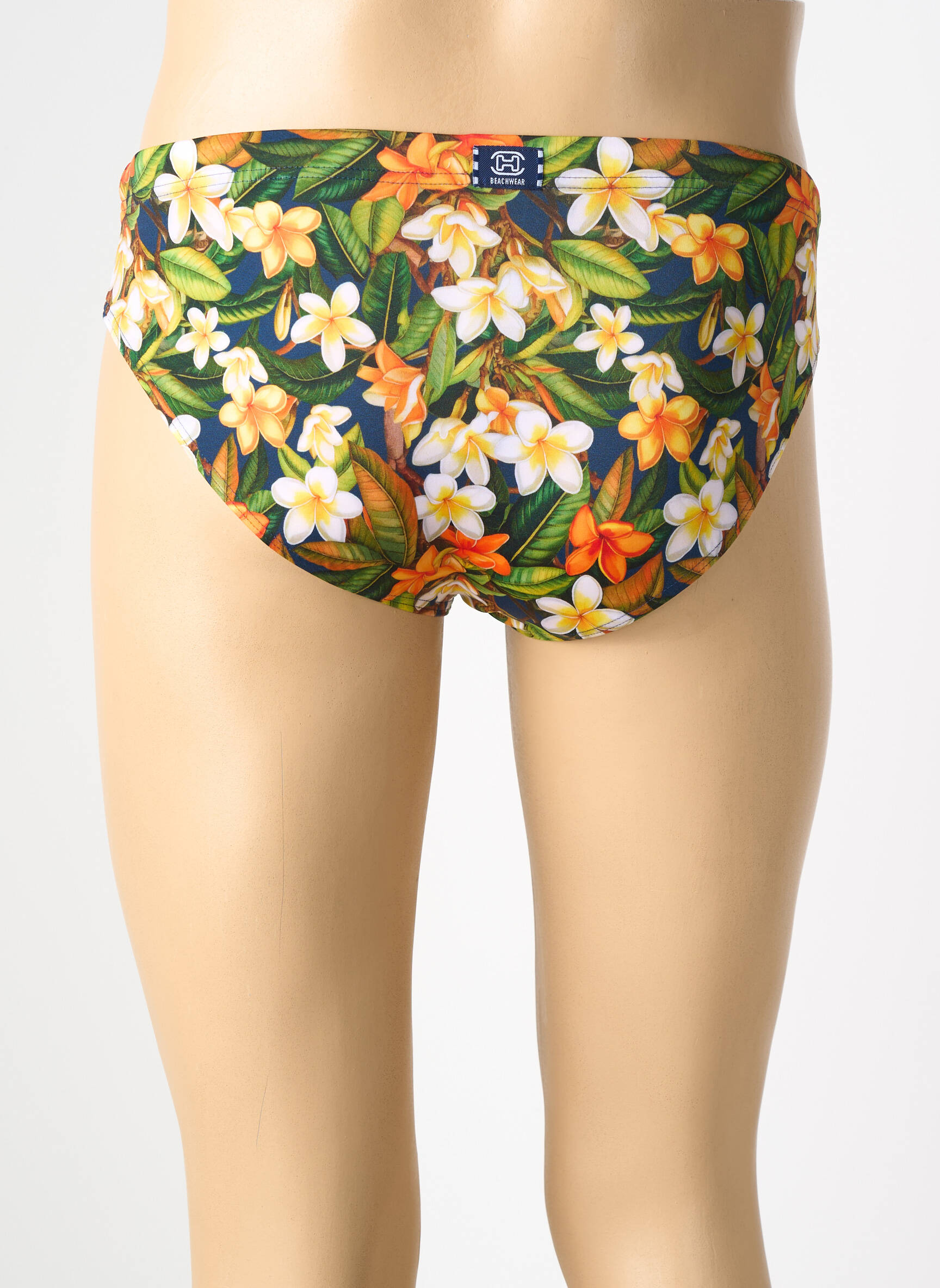 Slip de bain fermeture liens à nouer vert HOM homme