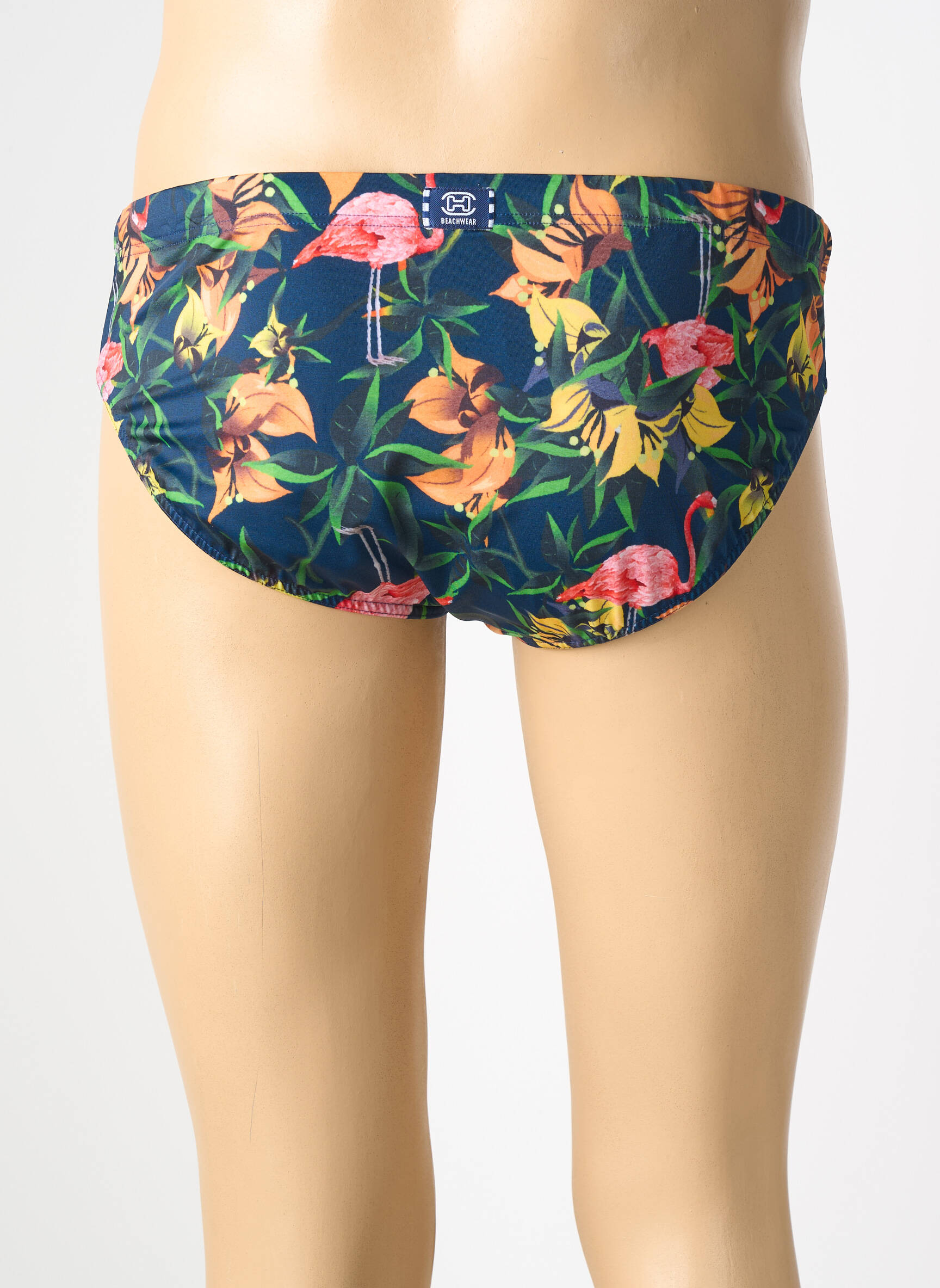 Slip de bain imprimé fantaisie bleu HOM homme