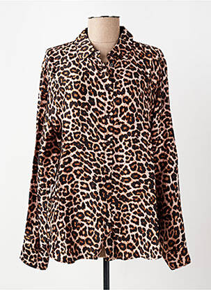 Chemisier coupe cintrée manches longues beige LA PETITE ETOILE femme