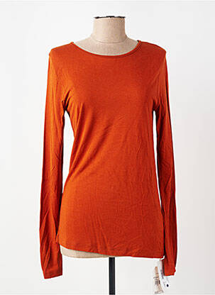 T-shirt manches longues manches longues orange NICE THINGS femme