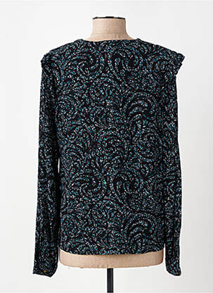 Blouse imprimé fantaisie manches longues noir LA FEE MARABOUTEE femme