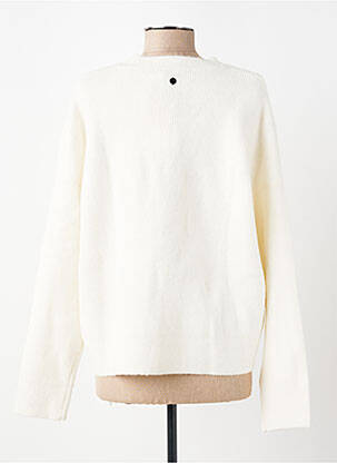 Pull resserrée sur le bas manches longues beige DESIGUAL femme