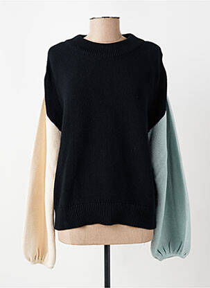 Pull stretch manches longues noir SKUNKFUNK femme