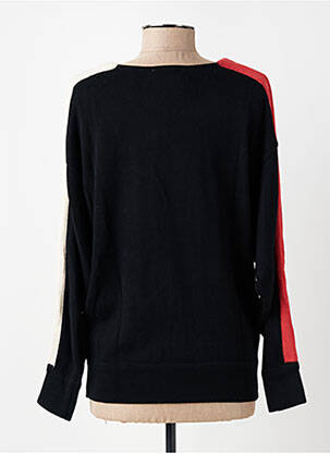 Pull col v manches longues noir SKUNKFUNK femme