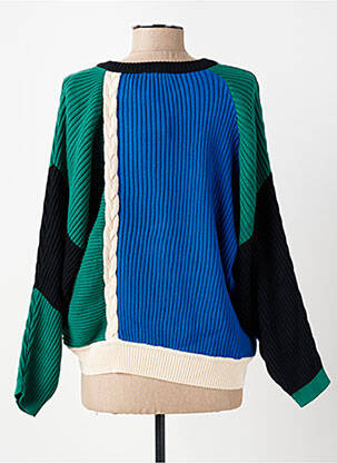 Pull stretch manches longues bleu SKUNKFUNK femme
