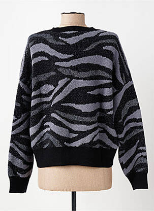 Pull stretch manches longues gris DESIGUAL femme