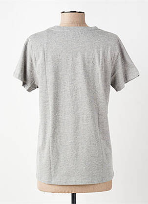 T-shirt sérigraphie manches courtes gris KANOPE femme