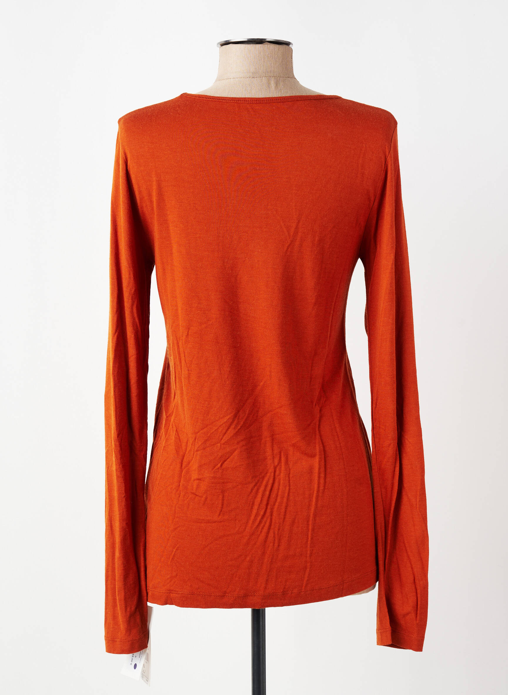 T-shirt manches longues manches longues orange NICE THINGS femme
