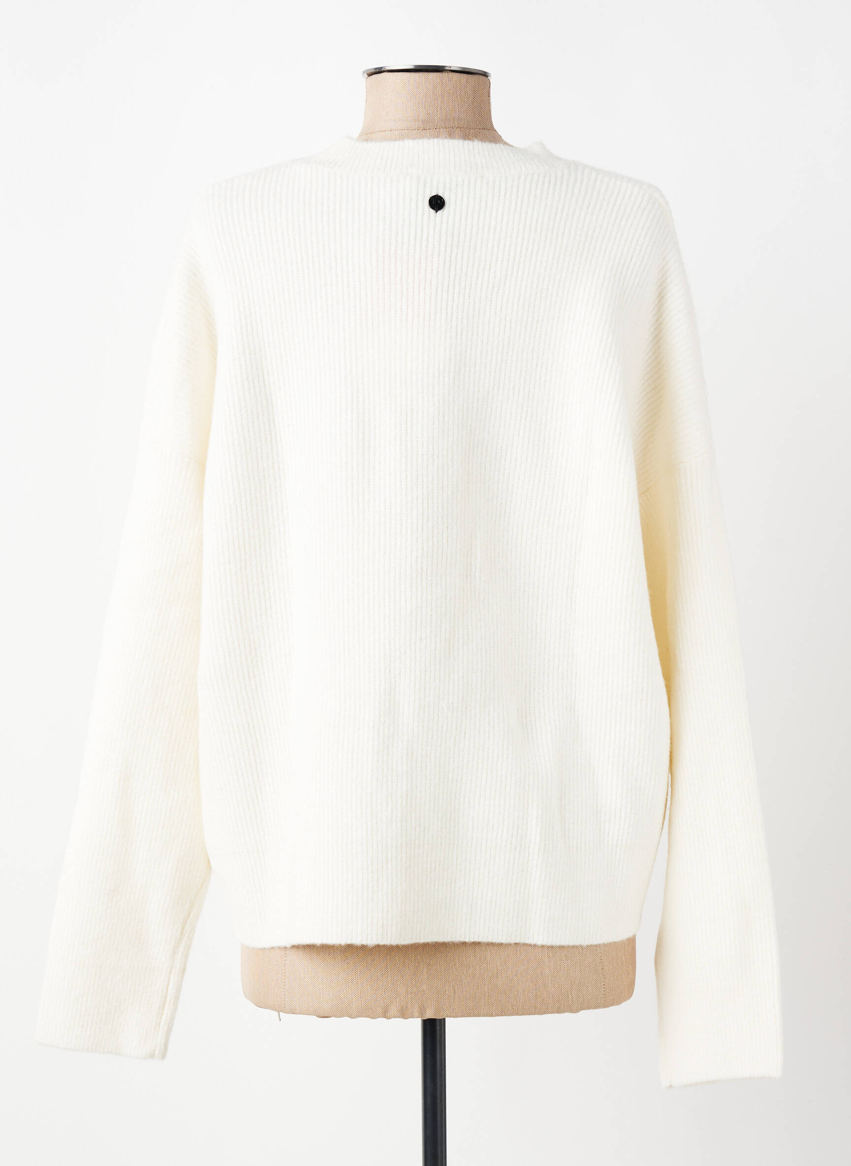 Pull resserrée sur le bas manches longues beige DESIGUAL femme