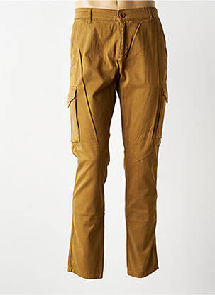 Pantalon cargo taille à pinces taille normale marron BENSON & CHERRY homme